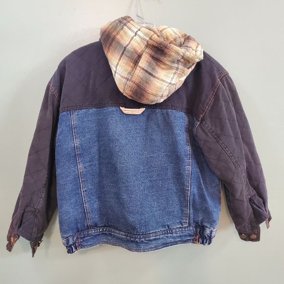 VTG 80S RAW Rugged Active Wear Denim Jacket - Picture 2 of 14